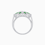 Load image into Gallery viewer, Art Deco Inspired Starburst Gemstone &amp; Diamond Cocktail Ring