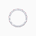 Load image into Gallery viewer, Art Deco Inspired Gemstone &amp; Diamond Eternity Full Band