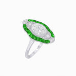 Load image into Gallery viewer, Scarab Vintage Art Deco Style Cocktail Ring with Diamond
