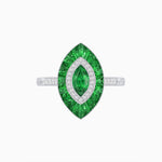 Load image into Gallery viewer, Antique Design Gemstone Marquise Ring - Shahin Jewelry
