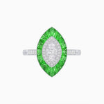 Load image into Gallery viewer, Antique Design Illusion Setting Marquise Diamond Ring - Shahin Jewelry
