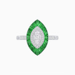 Load image into Gallery viewer, Antique Design Illusion Setting Marquise Diamond Ring - Shahin Jewelry
