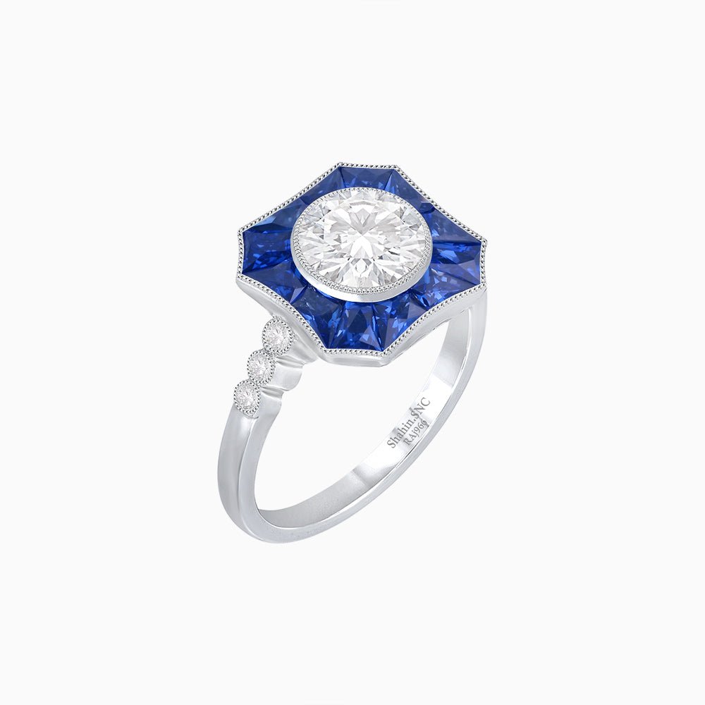 Antique Inspired Diamond Ring - Shahin Jewelry