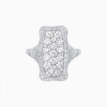 Load image into Gallery viewer, Antique Inspired Elongated Illusion Diamond Cocktail Ring - Shahin Jewelry