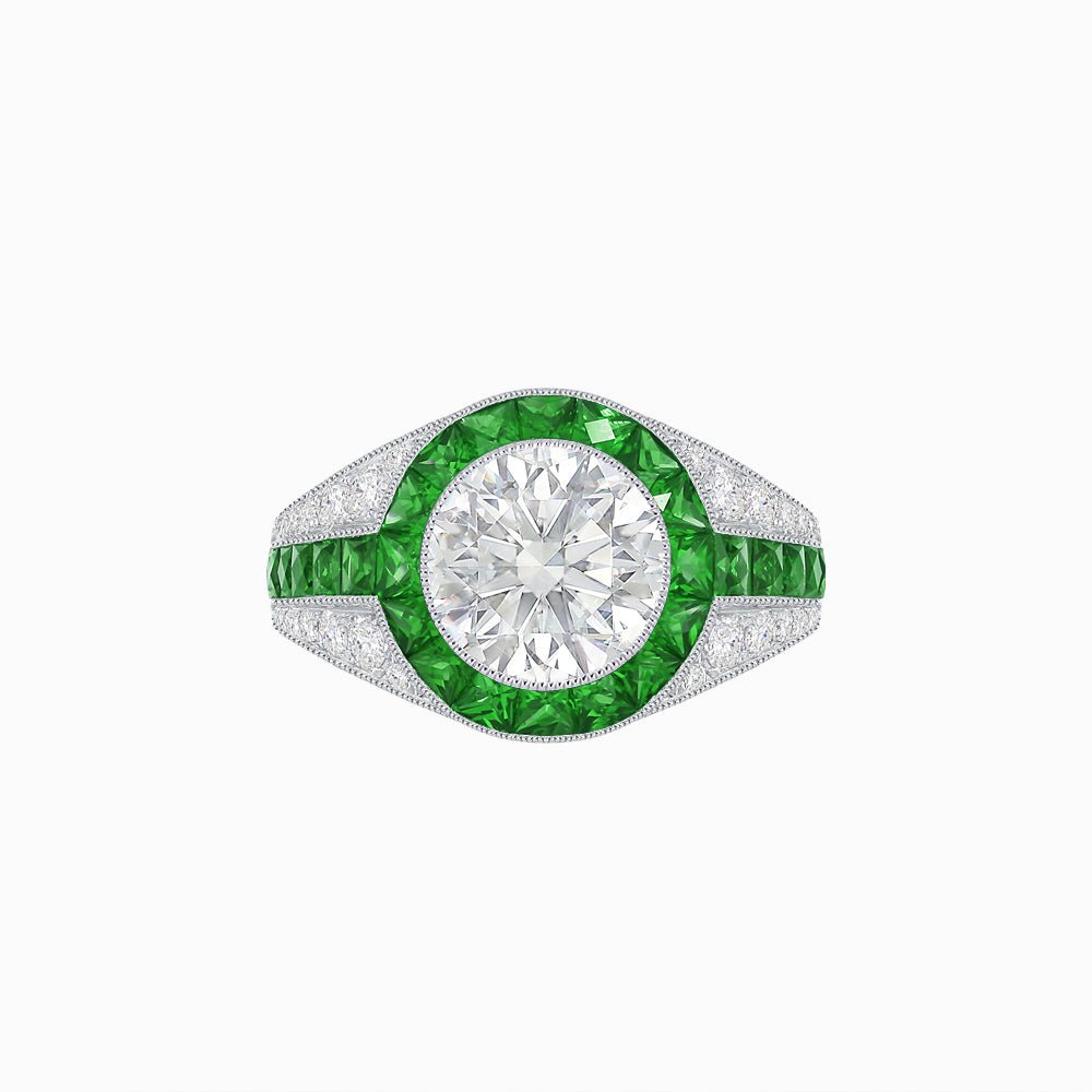 Antique Inspired Engagement Ring - Shahin Jewelry