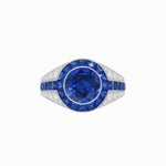 Load image into Gallery viewer, Antique Inspired Engagement Ring with Gemstone - Shahin Jewelry
