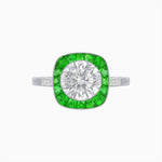 Load image into Gallery viewer, Antique Inspired Halo Ring - Shahin Jewelry
