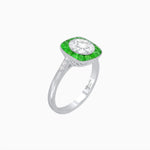 Load image into Gallery viewer, Antique Inspired Halo Ring - Shahin Jewelry
