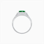 Load image into Gallery viewer, Antique Inspired Hexagonal Round Center Mounting Ring with Openwork - Shahin Jewelry