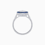 Load image into Gallery viewer, Antique Inspired Illusion Halo Ring - Shahin Jewelry
