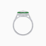 Load image into Gallery viewer, Antique Inspired Illusion Halo Ring - Shahin Jewelry
