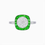 Load image into Gallery viewer, Antique Inspired Illusion Halo Ring - Shahin Jewelry
