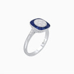 Load image into Gallery viewer, Antique Inspired Illusion Halo Ring - Shahin Jewelry
