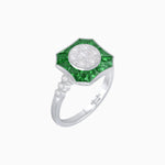 Load image into Gallery viewer, Antique Inspired Illusion Setting Diamond Ring - Shahin Jewelry
