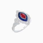 Load image into Gallery viewer, Antique Inspired Marquis Ring - Shahin Jewelry