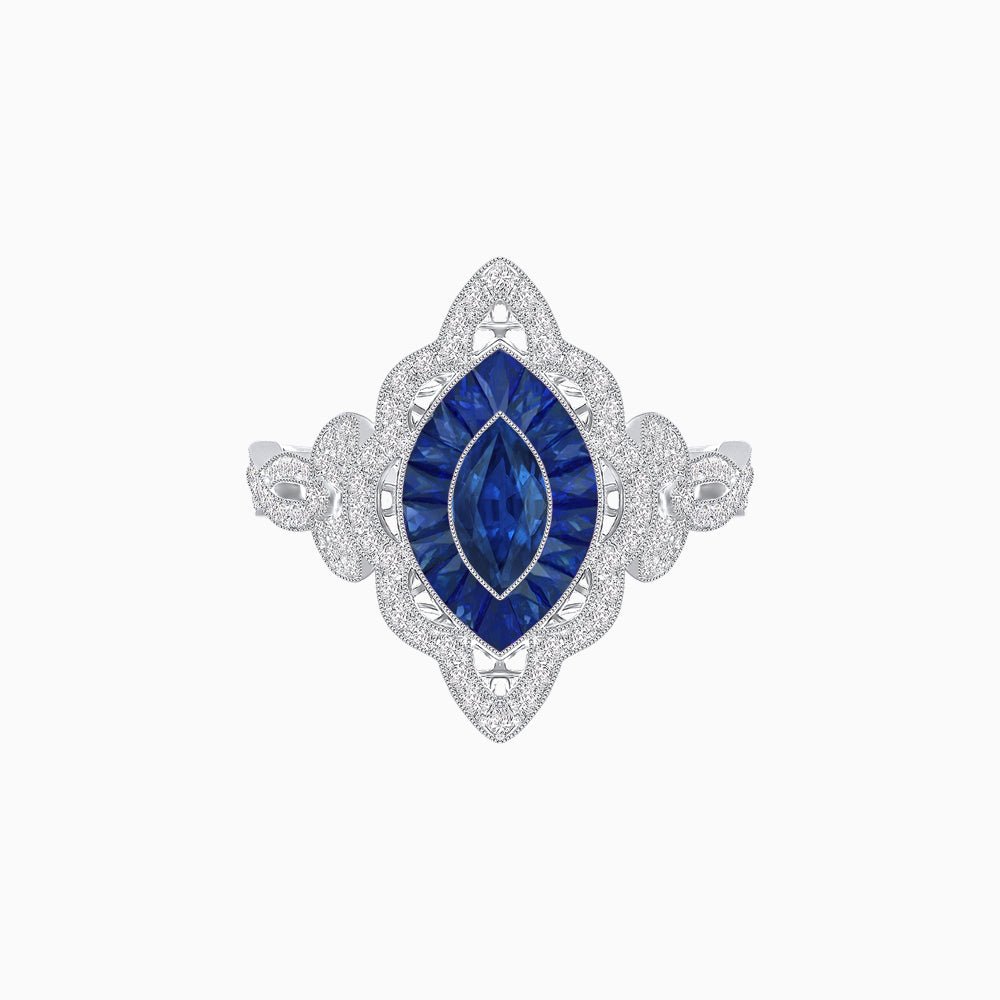 Antique Inspired Marquis Ring - Shahin Jewelry