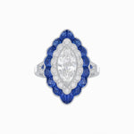 Load image into Gallery viewer, Antique Inspired Marquise Cut Diamond and Cocktail Ring - Shahin Jewelry
