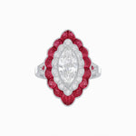 Load image into Gallery viewer, Antique Inspired Marquise Cut Diamond and Cocktail Ring - Shahin Jewelry
