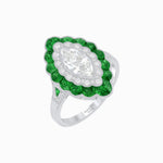 Load image into Gallery viewer, Antique Inspired Marquise Cut Diamond and Cocktail Ring - Shahin Jewelry
