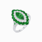 Load image into Gallery viewer, Antique Inspired Marquise Cut Gemstone Cocktail Ring - Shahin Jewelry
