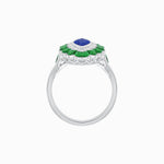 Load image into Gallery viewer, Antique Inspired Marquise Cut Gemstone Cocktail Ring - Shahin Jewelry
