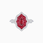 Load image into Gallery viewer, Antique Inspired Marquise Cut Gemstone Ring - Shahin Jewelry
