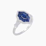 Load image into Gallery viewer, Antique Inspired Marquise Cut Gemstone Ring - Shahin Jewelry
