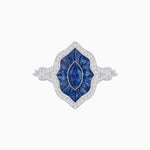 Load image into Gallery viewer, Antique Inspired Marquise Cut Gemstone Ring - Shahin Jewelry
