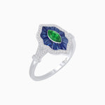 Load image into Gallery viewer, Antique Inspired Marquise Cut Gemstone Ring - Shahin Jewelry
