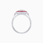 Load image into Gallery viewer, Antique Inspired Oval Cut Diamond and Cocktail Ring - Shahin Jewelry
