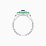 Load image into Gallery viewer, Antique Inspired Oval Cut Gemstone Cocktail Ring - Shahin Jewelry
