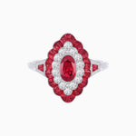 Load image into Gallery viewer, Antique Inspired Oval Cut Gemstone Cocktail Ring - Shahin Jewelry
