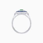 Load image into Gallery viewer, Antique Inspired Oval Cut Gemstone Cocktail Ring - Shahin Jewelry
