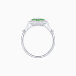 Load image into Gallery viewer, Antique Inspired Oval Cut Illusion Diamond Ring - Shahin Jewelry
