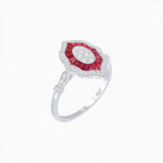 Load image into Gallery viewer, Antique Inspired Oval Cut Illusion Diamond Ring - Shahin Jewelry
