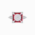 Load image into Gallery viewer, Antique Inspired Ring In Illusion Setting - Shahin Jewelry
