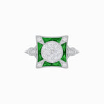 Load image into Gallery viewer, Antique Inspired Ring In Illusion Setting - Shahin Jewelry
