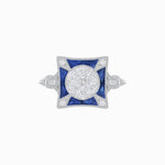 Load image into Gallery viewer, Antique Inspired Ring In Illusion Setting - Shahin Jewelry
