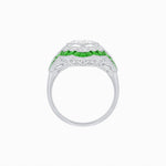 Load image into Gallery viewer, Antique Inspired Ring with Diamond and Gemstone - Shahin Jewelry
