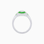 Load image into Gallery viewer, Antique Inspired Ring with Diamond and Gemstone - Shahin Jewelry
