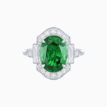 Load image into Gallery viewer, Antique Inspired Ring with Diamond With Gemstone - Shahin Jewelry
