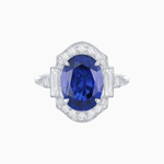 Load image into Gallery viewer, Antique Inspired Ring with Diamond With Gemstone - Shahin Jewelry
