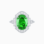 Load image into Gallery viewer, Antique Inspired Ring with Diamond With Gemstone - Shahin Jewelry
