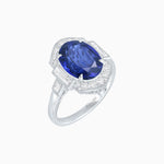 Load image into Gallery viewer, Antique Inspired Ring with Diamond With Gemstone - Shahin Jewelry
