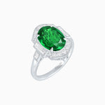 Load image into Gallery viewer, Antique Inspired Ring with Diamond With Gemstone - Shahin Jewelry
