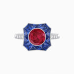 Load image into Gallery viewer, Antique Inspired Ring With Gemstone - Shahin Jewelry
