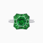 Load image into Gallery viewer, Antique Inspired Ring With Gemstone - Shahin Jewelry
