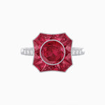 Load image into Gallery viewer, Antique Inspired Ring With Gemstone - Shahin Jewelry
