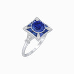 Load image into Gallery viewer, Antique Inspired Ring with Gemstone - Shahin Jewelry
