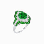 Load image into Gallery viewer, Antique Inspired Ring With Gemstone - Shahin Jewelry
